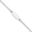 Sterling Silver Childrens 5in Plus 1in Ext ID Figaro Link Bracelet