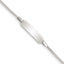 Sterling Silver Childrens 5in Plus 1in EXT ID Curb Link Bracelet