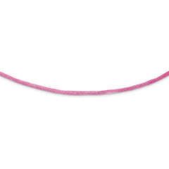 Sophia Jewelers Sterling Silver Satin Cord Necklace 16" Elegant Design