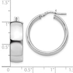 Sophia Jewelers Sterling Silver 925 Polished Hollow Hoop Earrings for Women