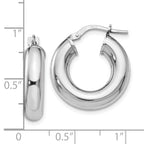 Sterling Silver Polished Hoop Earrings