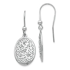 Leslie's Sterling Silver Polished Preciosa Crystal Earrings