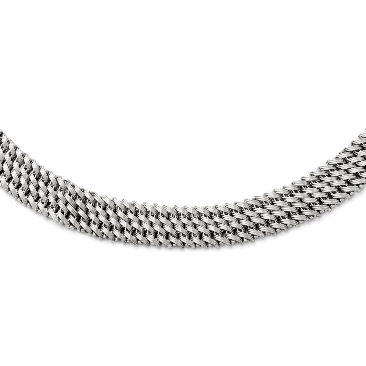 Sterling Silver Mesh Necklace