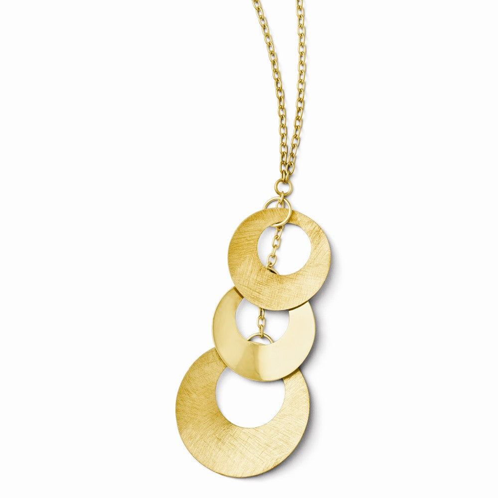 Leslie's Sterling Silver and 14K Gold-plated Necklace