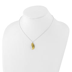 Sterling Silver Rhodium-plated Gold-tone Radiant Essence with 2in.