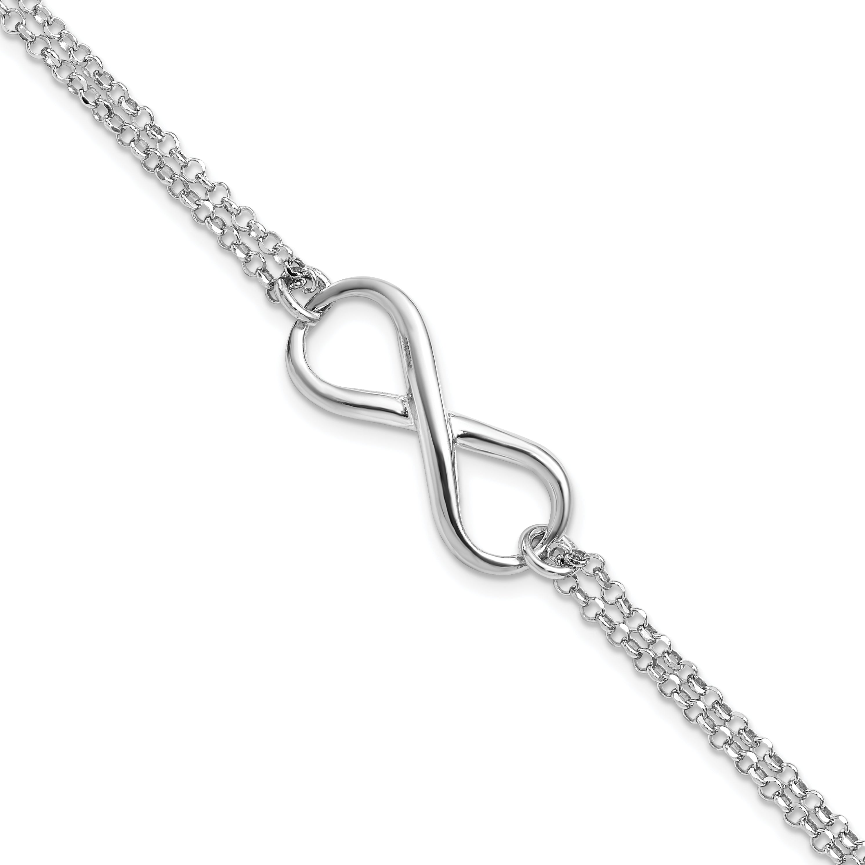 Sterling Silver Infinity Symbol Bracelet Main image