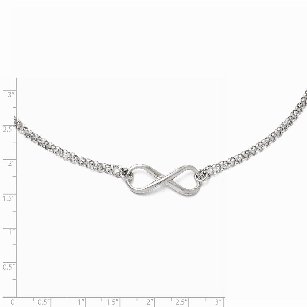 Leslie's Sterling Silver Infinity Symbol Necklace