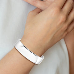 Sophia Jewelers 925 Sterling Silver Polished Slip-On Cuff Bangle