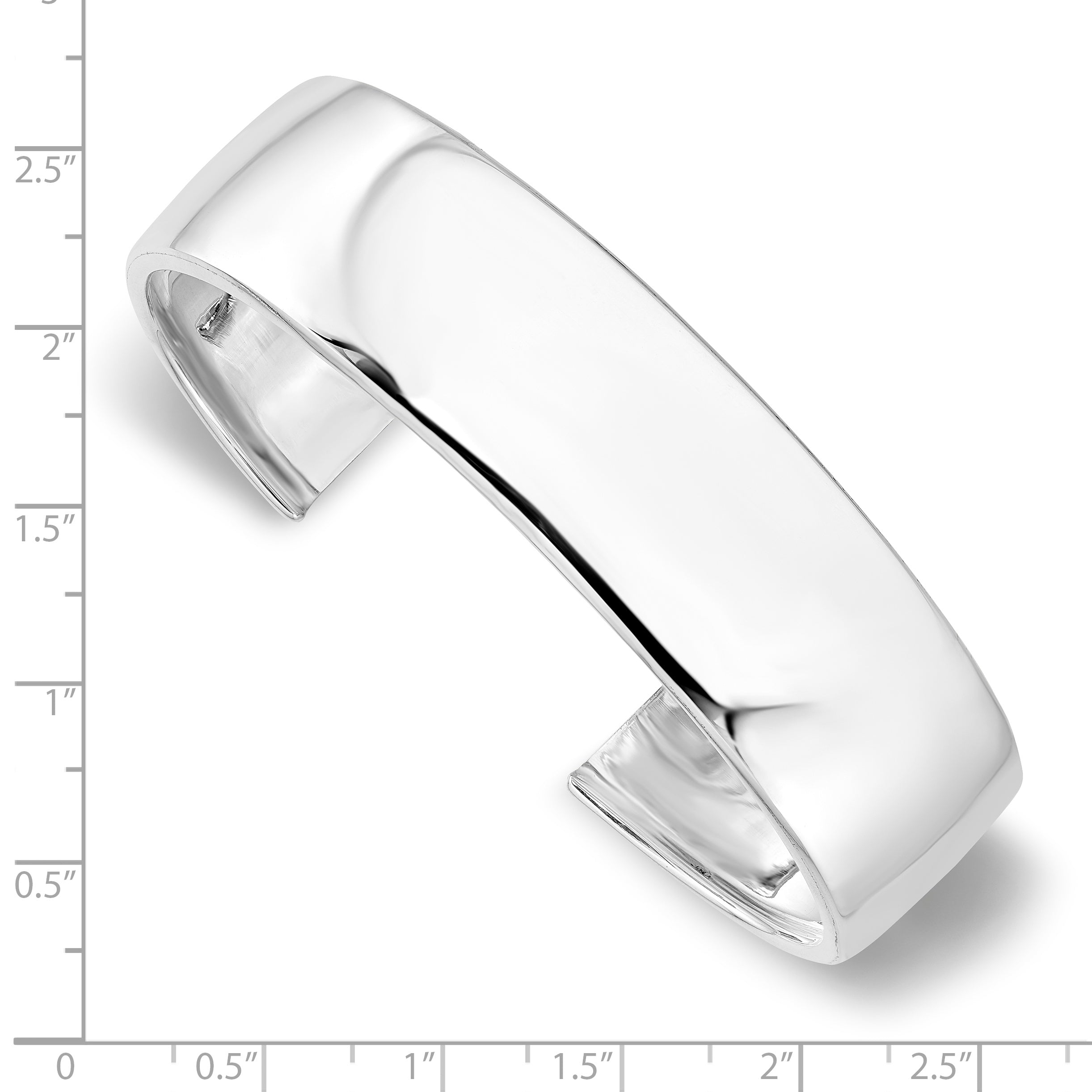 Sophia Jewelers 925 Sterling Silver Polished Slip-On Cuff Bangle