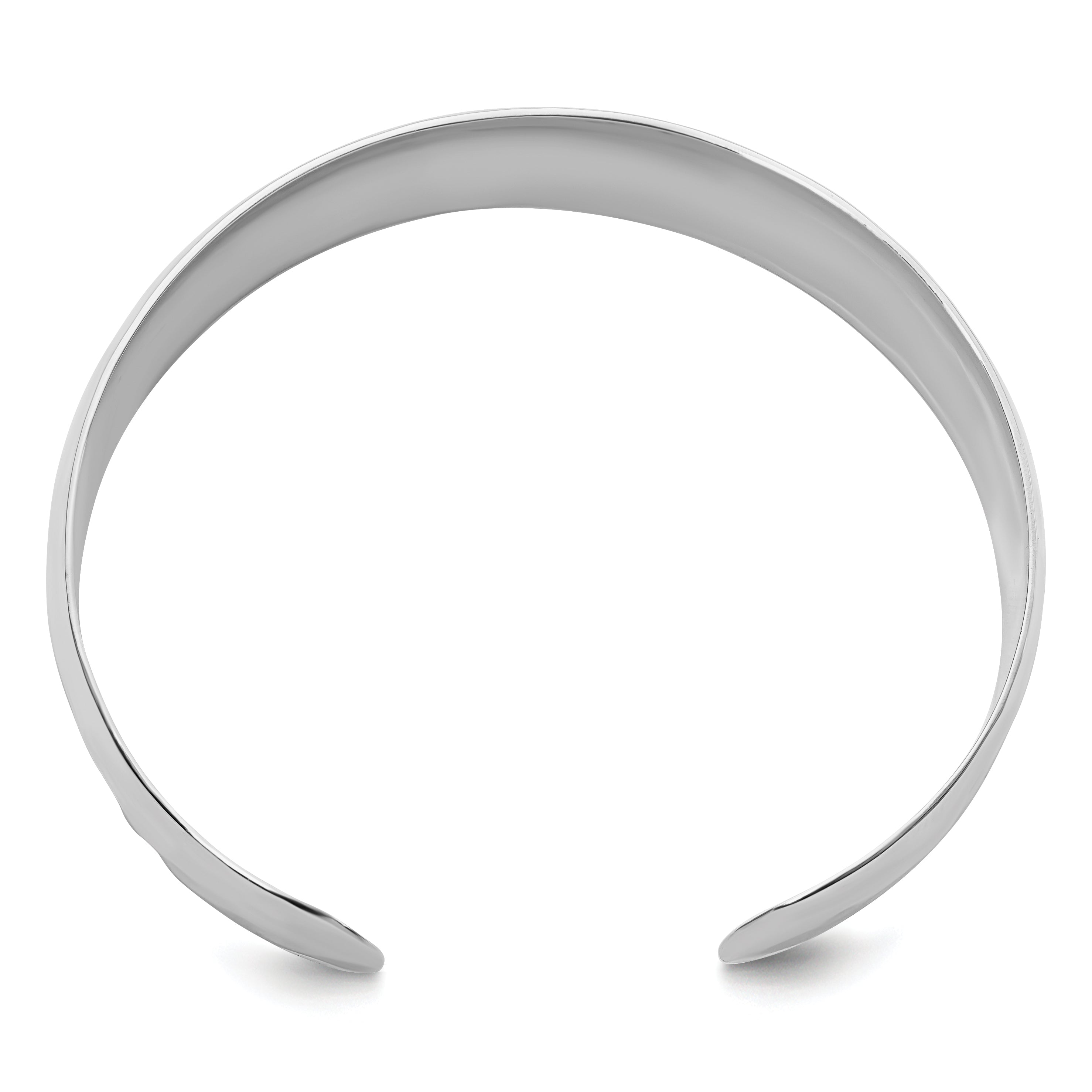 Sophia Jewelers Sterling Silver 925 Hammered Slip-On Cuff Bangle