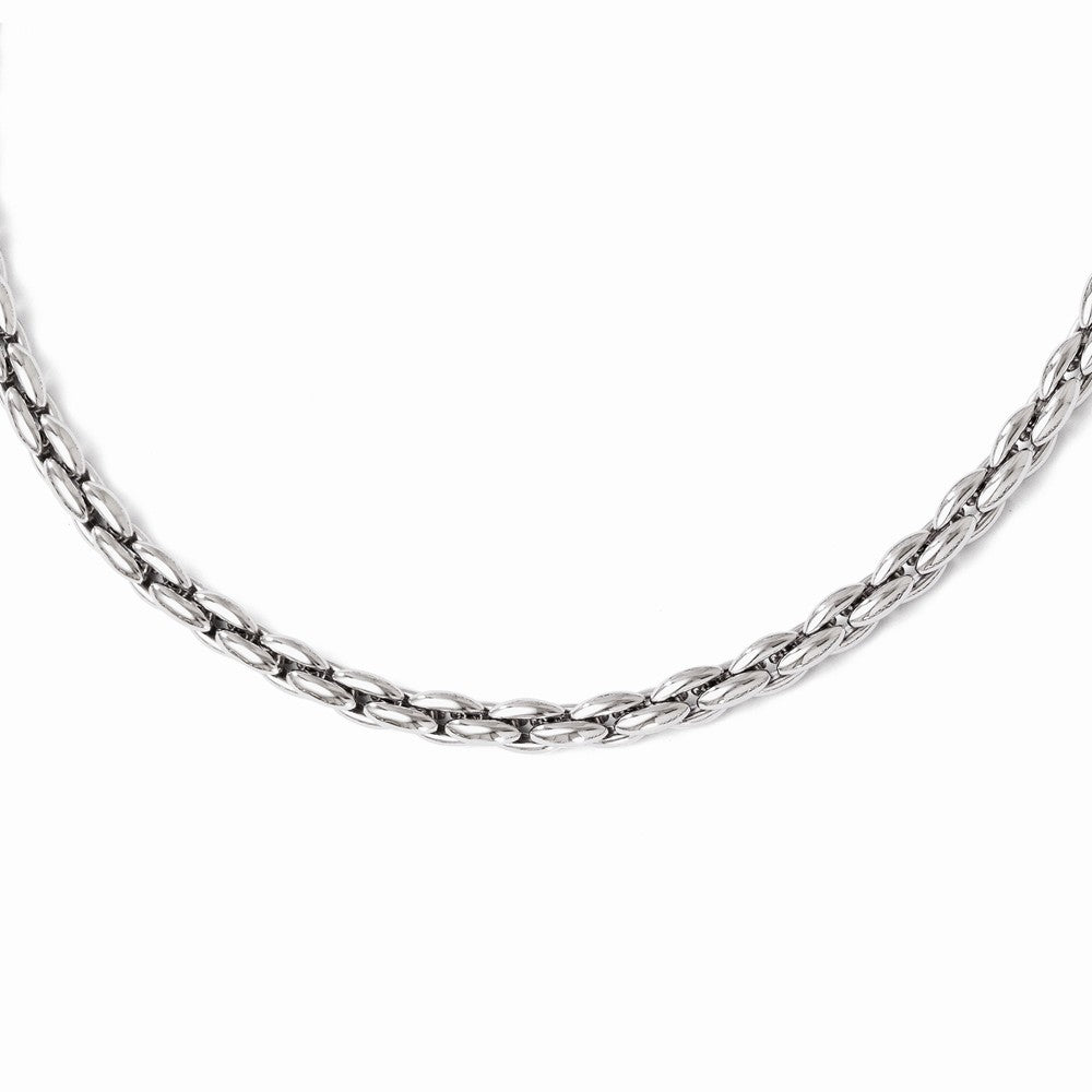 Leslie's Sterling Silver Polished Link Necklace