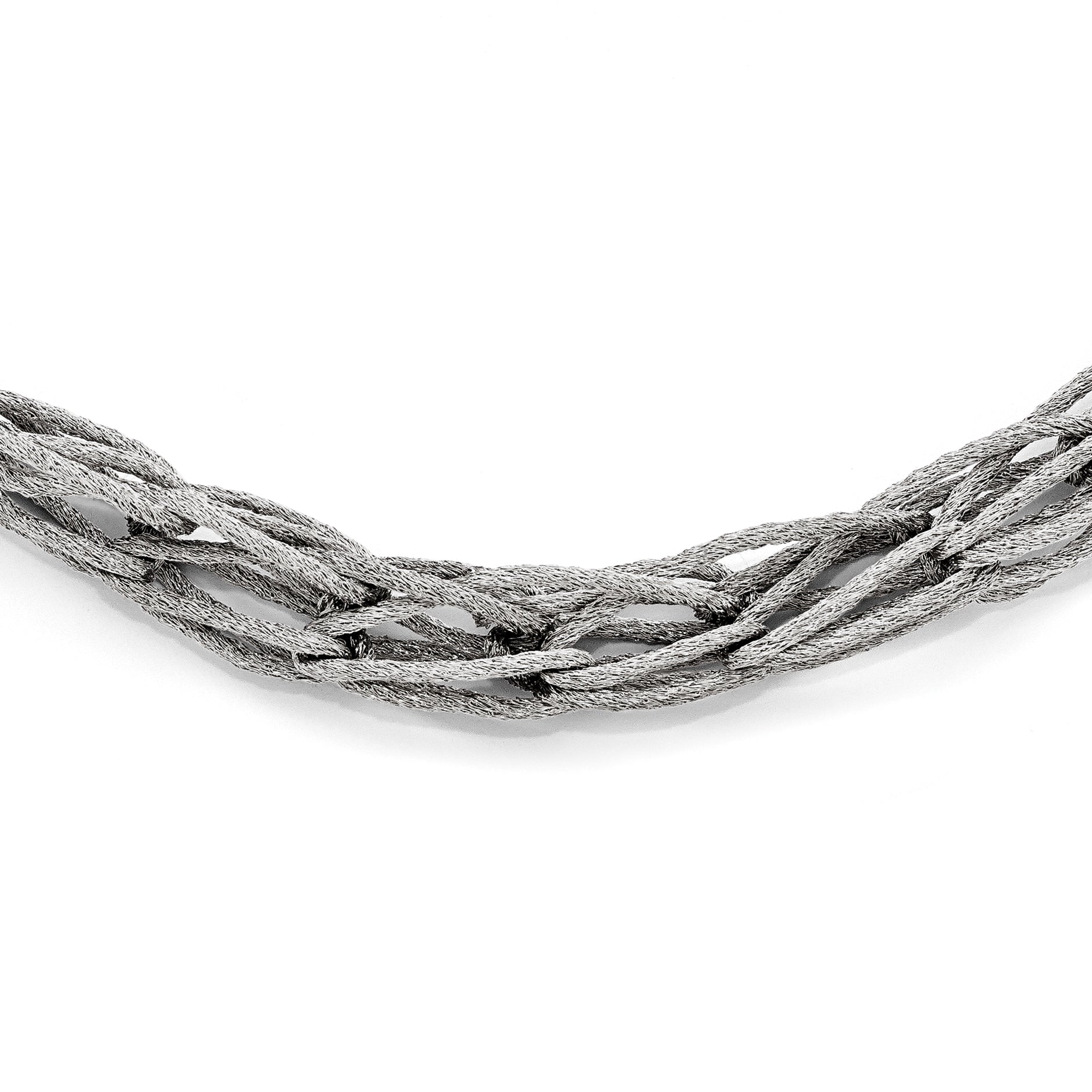 Sterling Silver Mesh Link Necklace Main image