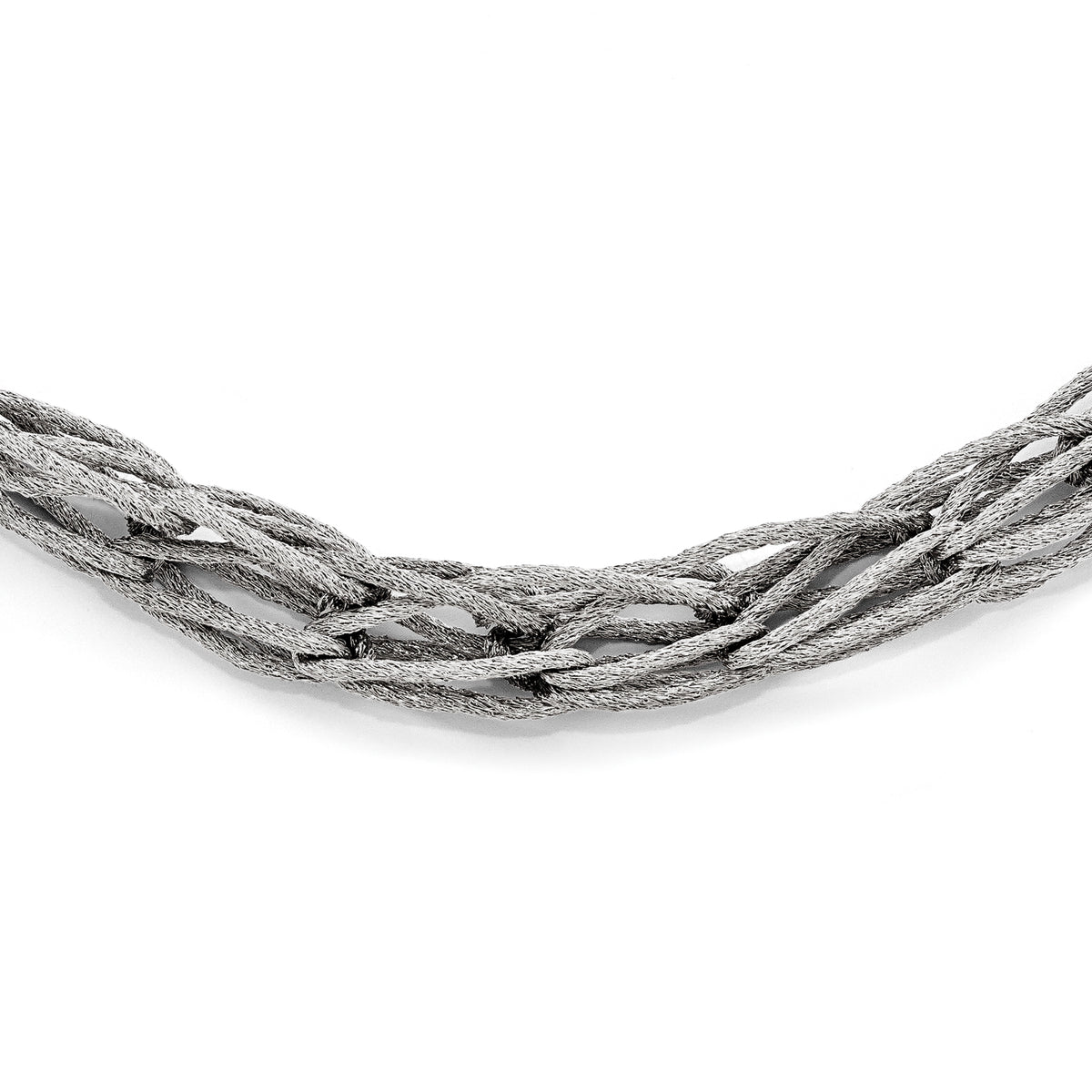 Sterling Silver Mesh Link Necklace