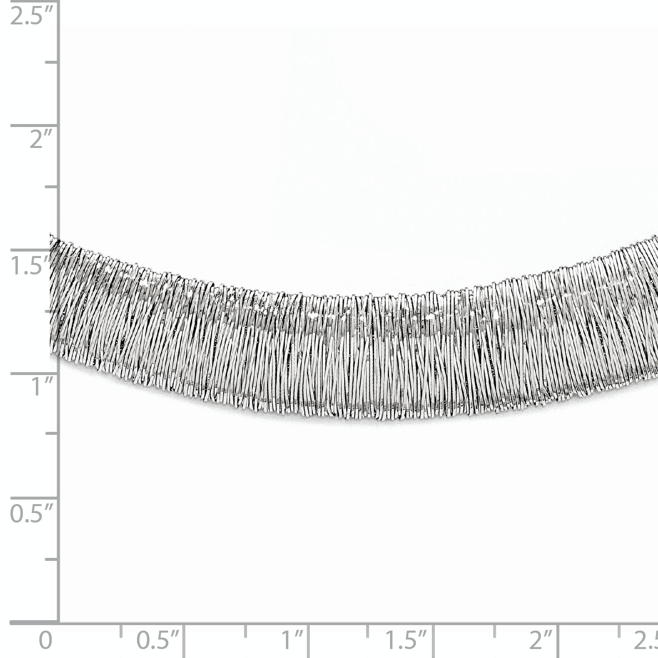 Sterling Silver 925 Neck Collar with Polished and Textured Finish