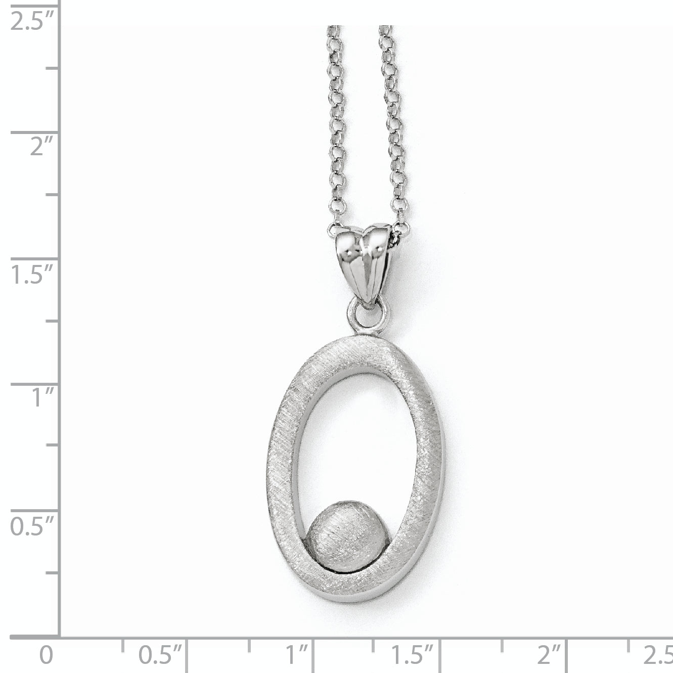 Sterling Silver 925 Necklace with Polished Scratch Design and Extender Secondary image