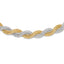 Sterling Silver Gold-plated Diamond-cut Twisted Necklace