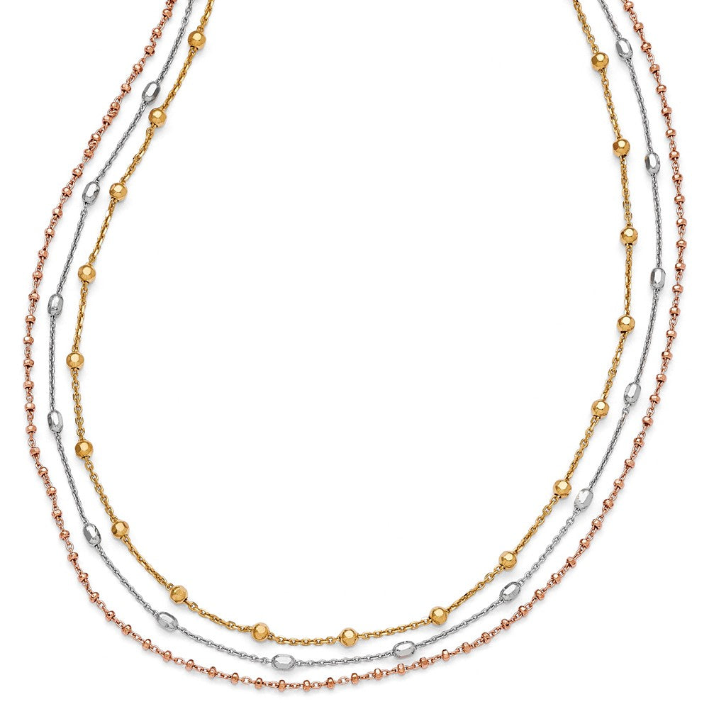 Leslie's Sterling Silver Rose & Yellow Gold-plated Necklace w/2in ext