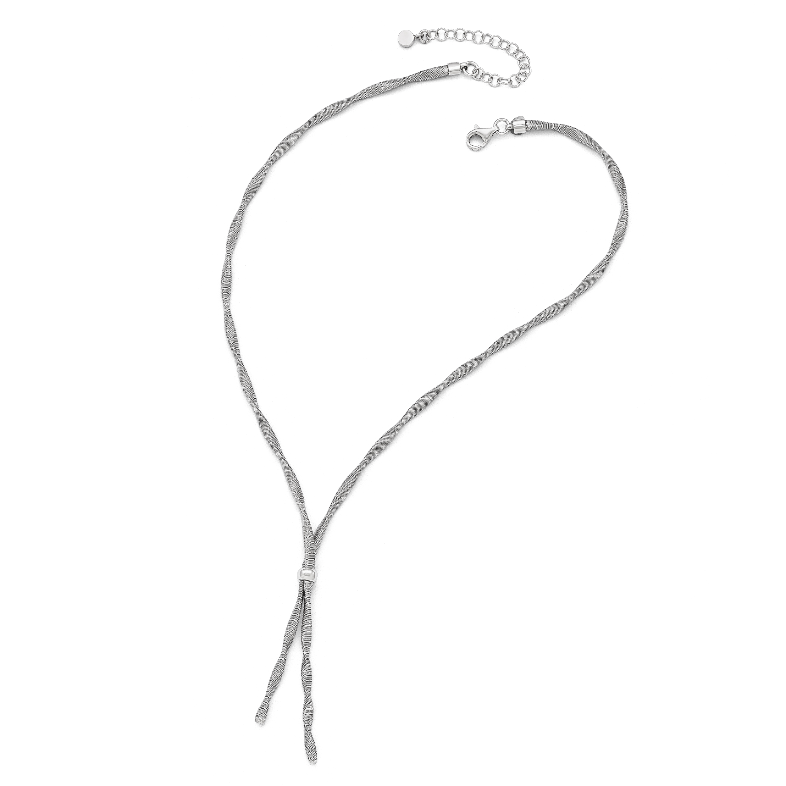 Sophia Jewelers Sterling Silver Polished Necklace with 3in Extender
