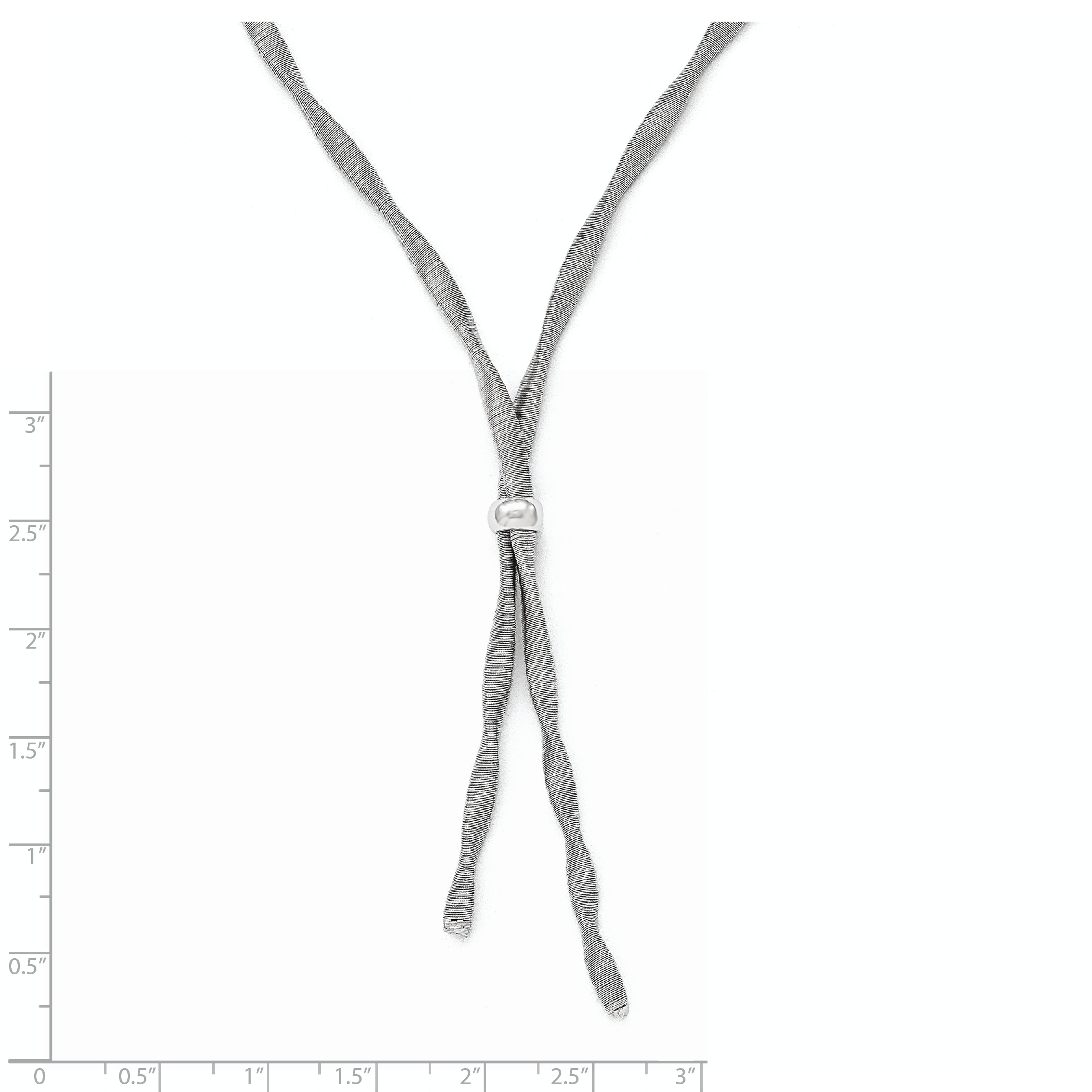 Sophia Jewelers Sterling Silver Polished Necklace with 3in Extender