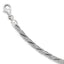 Sterling Silver Textured w/2in Extender Bracelet