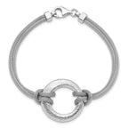 Sterling Silver Textured Bracelet