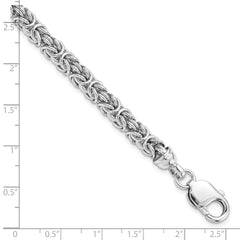 Sterling Silver Rhodium-plated Polished Link Bracelet