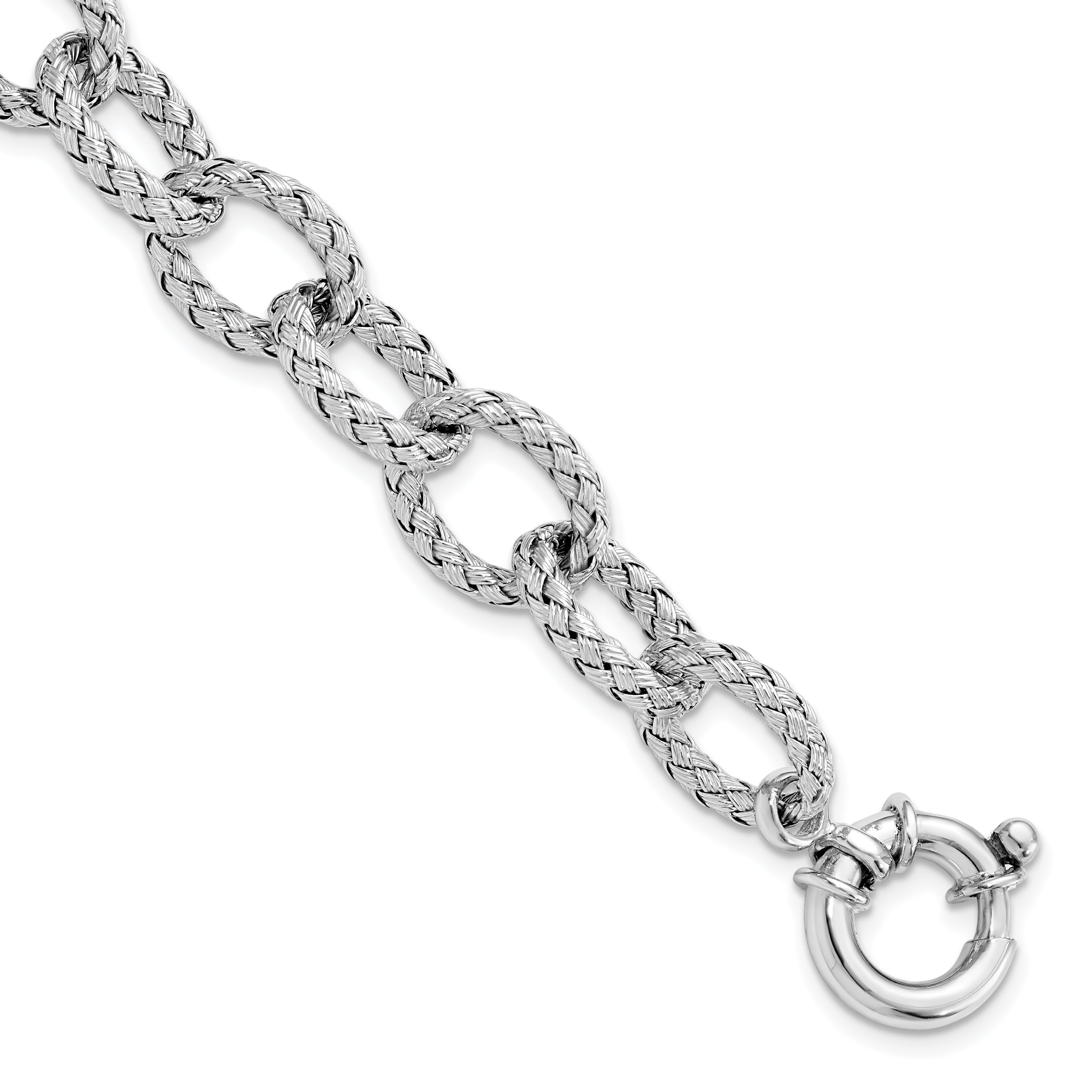 Sterling Silver Woven Link Bracelet Main image