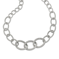 Sterling Silver Woven Necklace