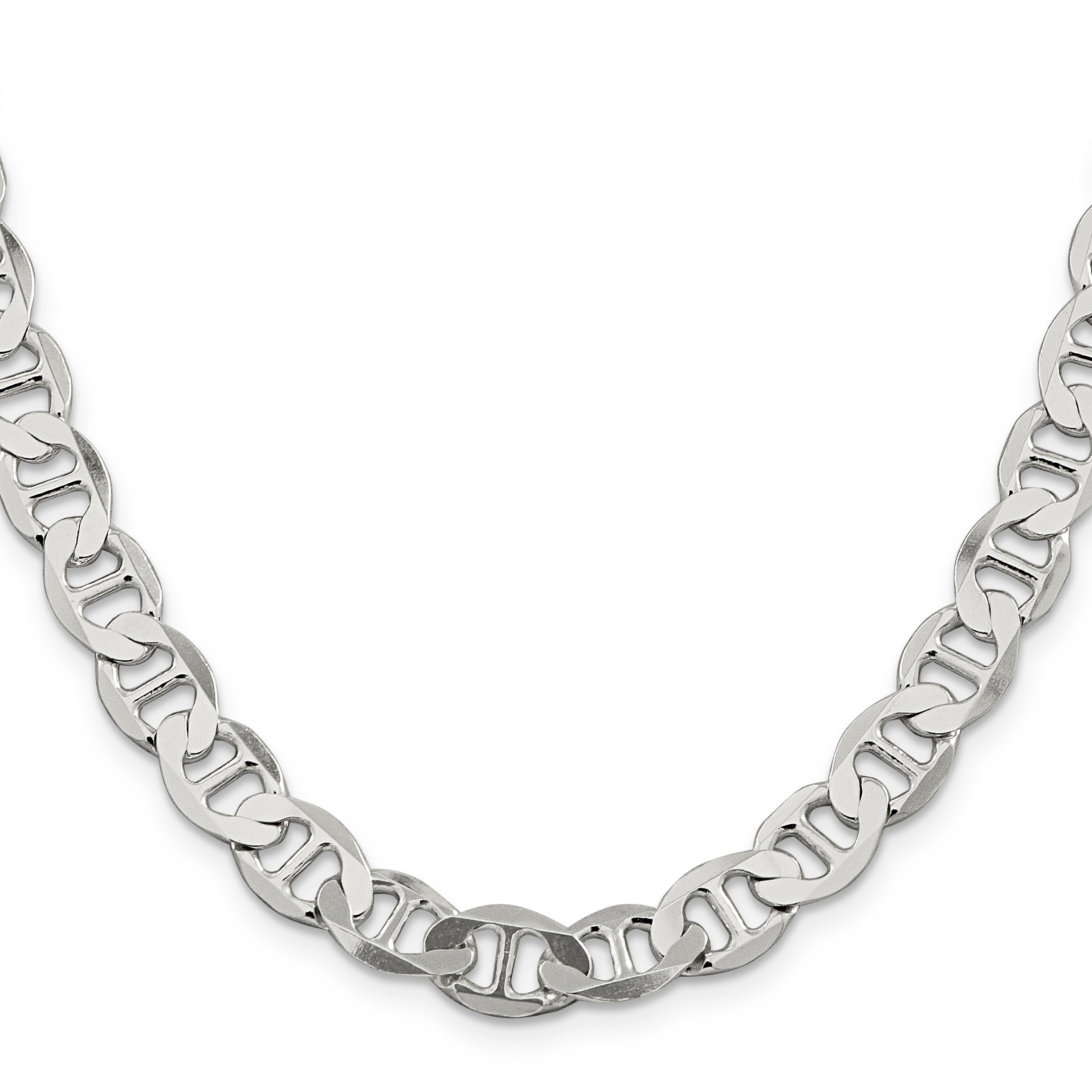 Sterling Silver 8.9mm Flat Anchor Chain