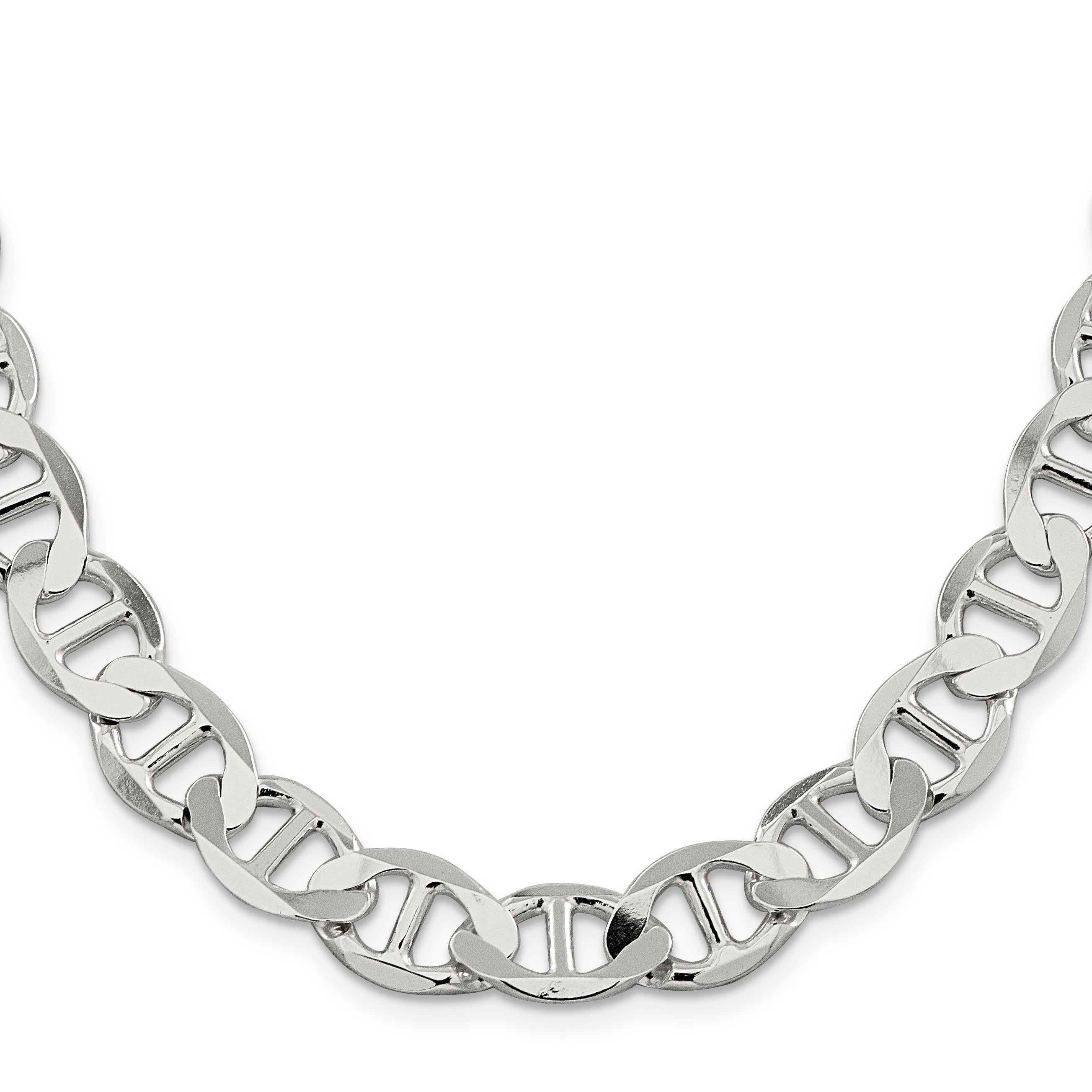 Sterling Silver 12.3mm Flat Anchor Chain