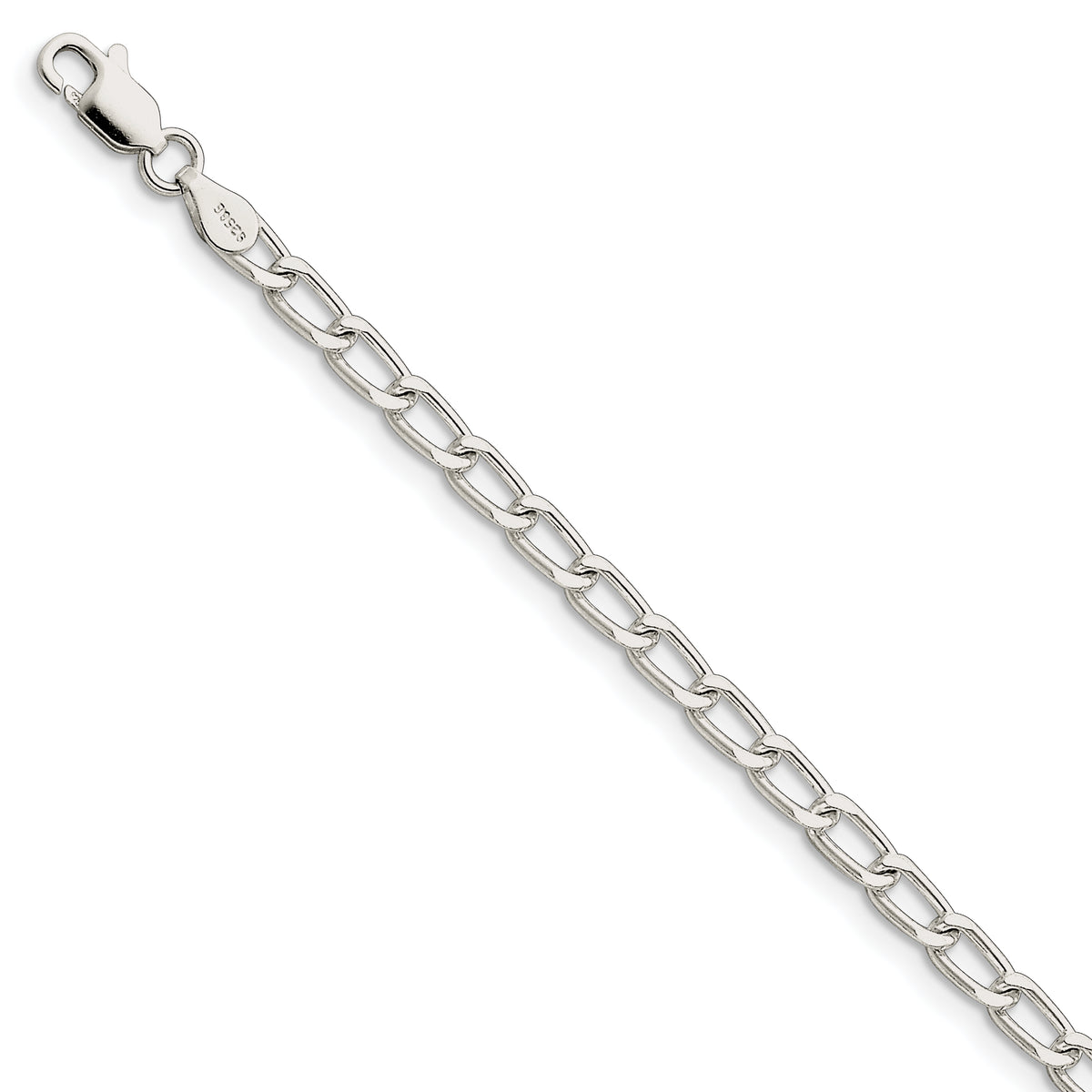 Sterling Silver 4.3mm Open Link Chain