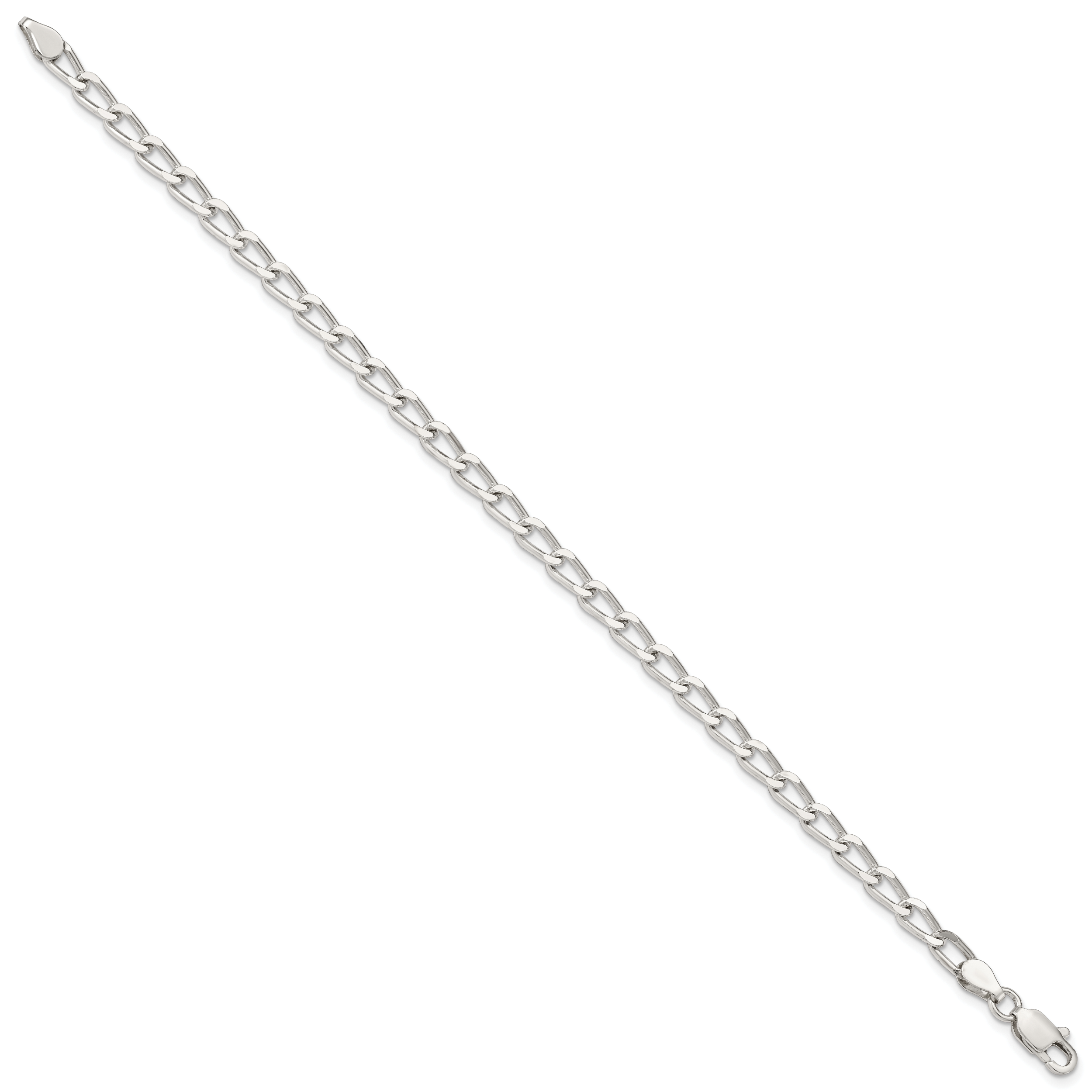Sterling Silver 4.3mm Open Elongated Link Chain Secondary image