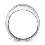 Sterling Silver Rhodium-plated Radiant Essence Ring