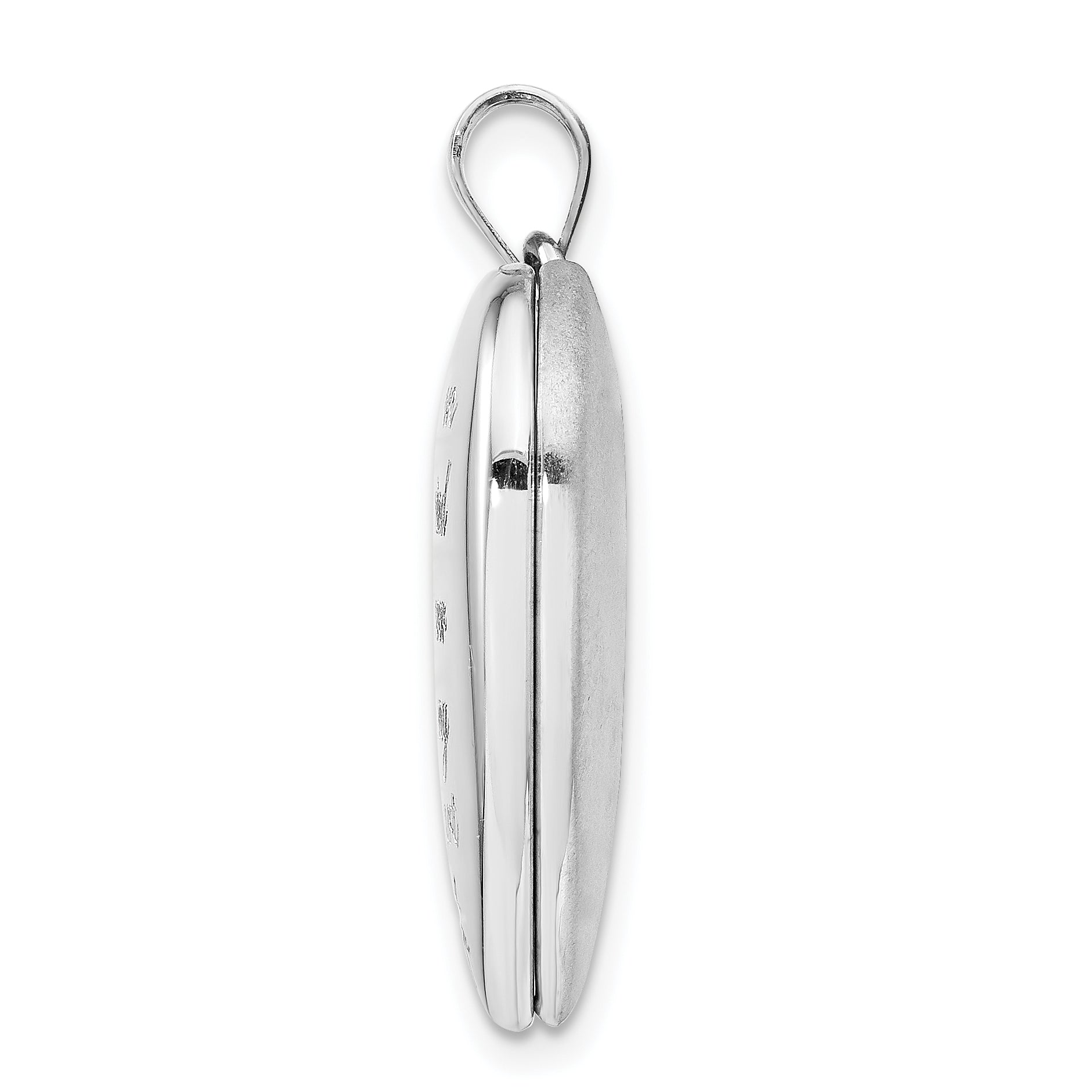 Sterling Silver Rhodium-plate Always On My Mind Ash Holder Heart Locket Secondary image