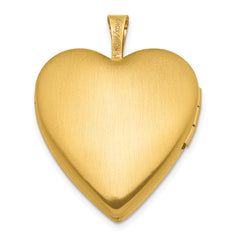 1/20 Gold Filled Polished & Satin Fancy Border 19mm Heart Locket