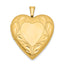 1/20 Gold Filled Polished & Satin Fancy Border 19mm Heart Locket