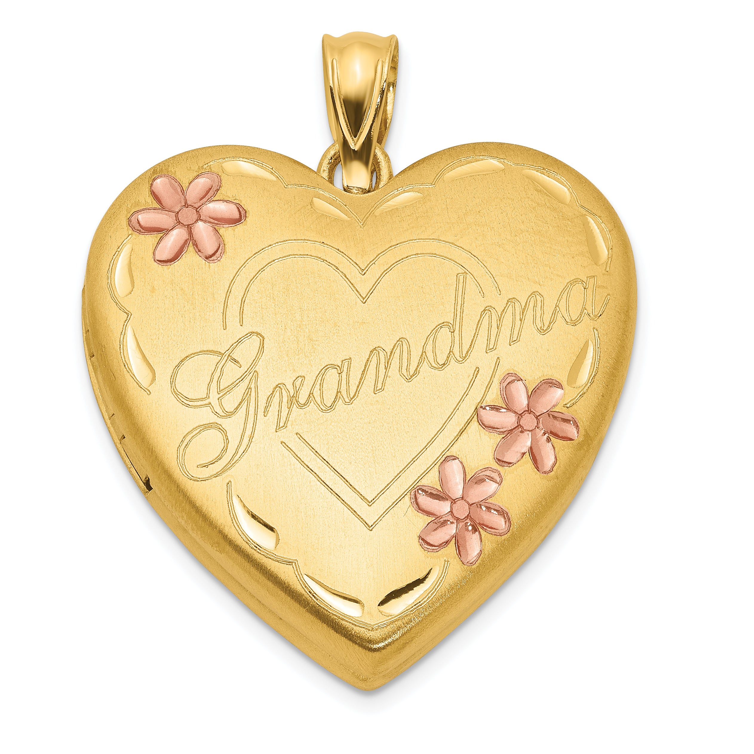 1/20 Gold Filled Grandma 23mm Enameled Family Heart Locket Main image