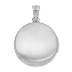 Sterling Silver RH-plated IN LOVING MEMORY 20mm Ash Holder Locket