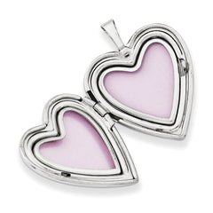 Sterling Silver 20mm with AMORE Heart Locket