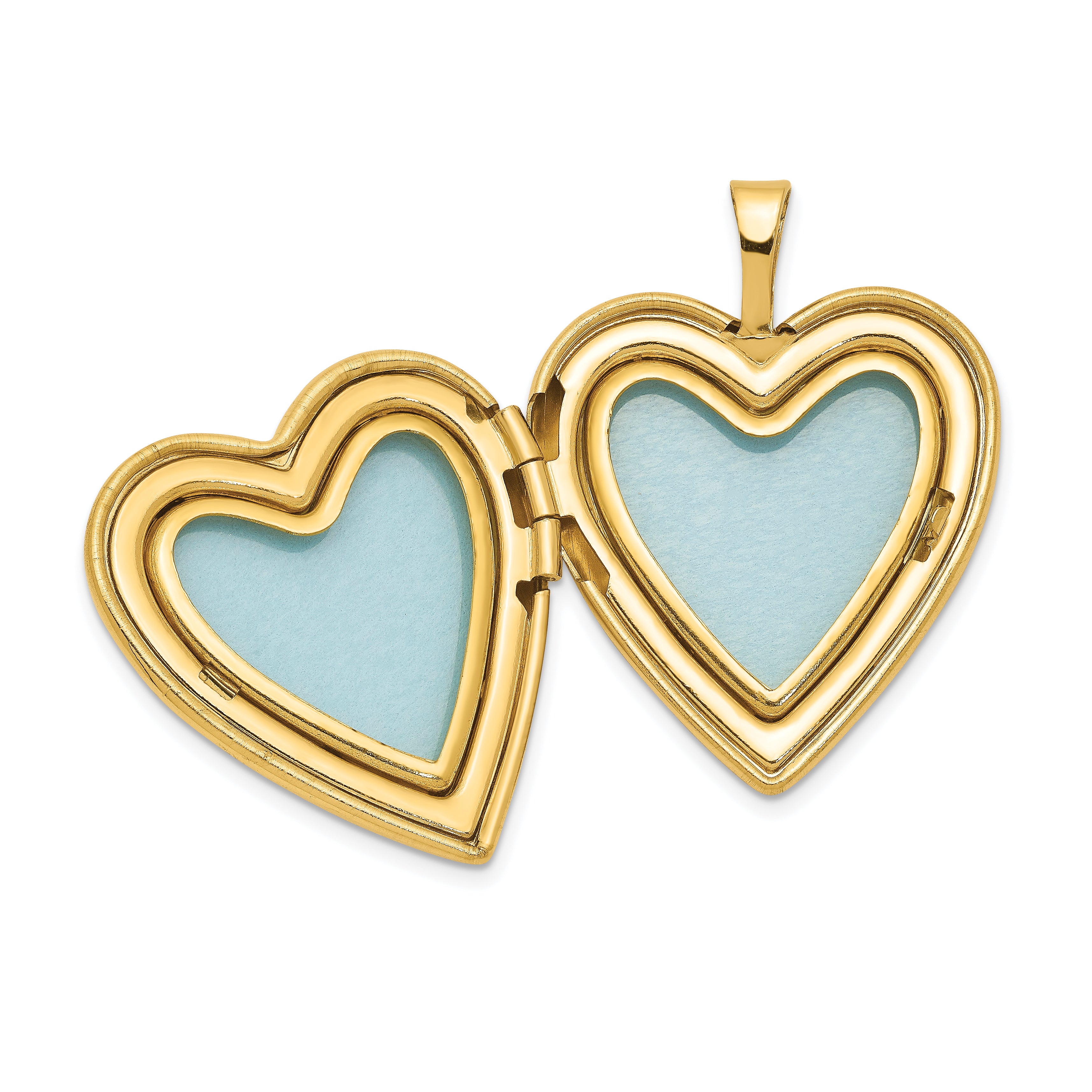 1/20 Gold Filled 20mm Cross & Footprint Heart Locket Necklace