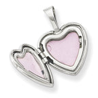 Sterling Silver & Diamond Trust 12mm Heart Locket