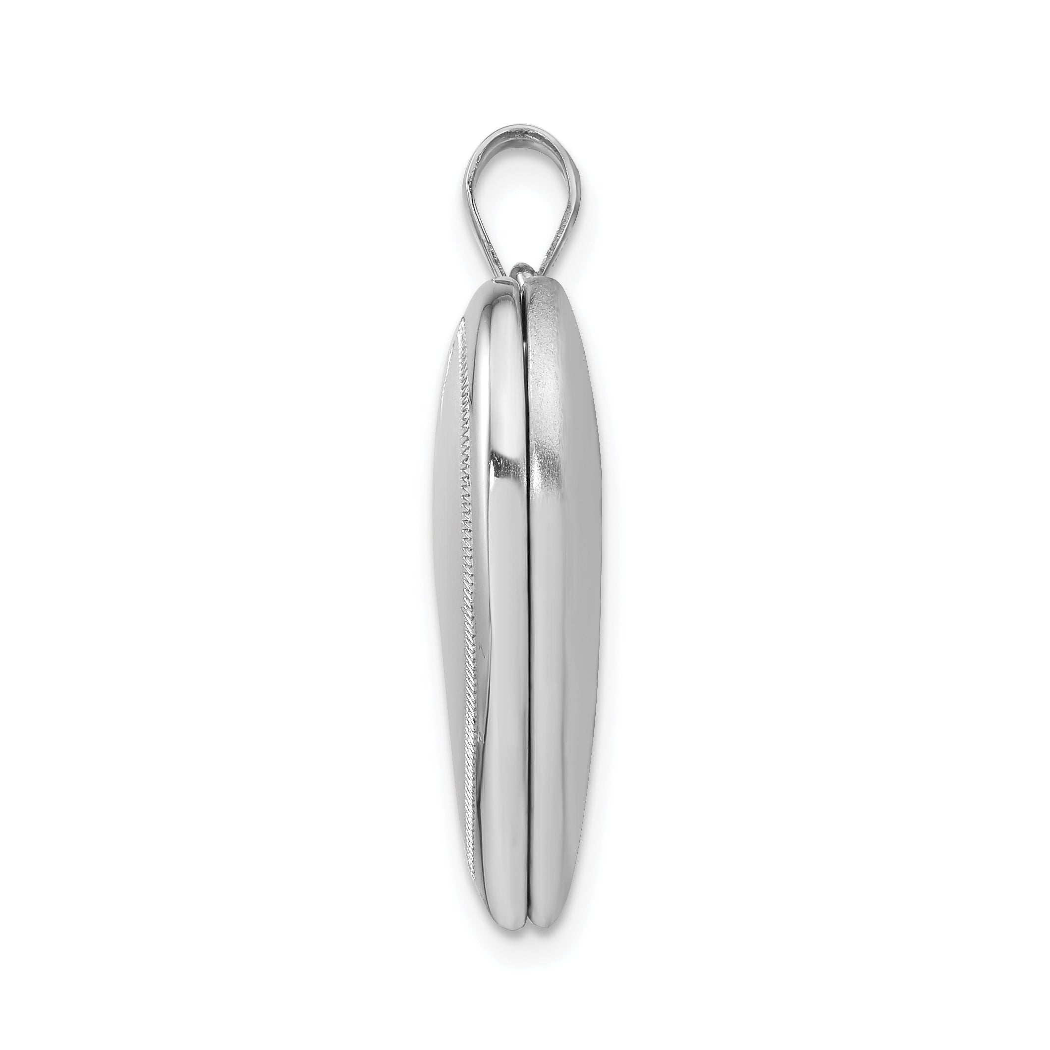Sterling Silver Rhodium-plated Heart Locket Secondary image