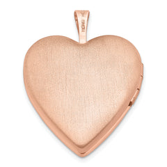 Sterling Silver Rose Gold-plated 20mm Forever in my Heart Locket
