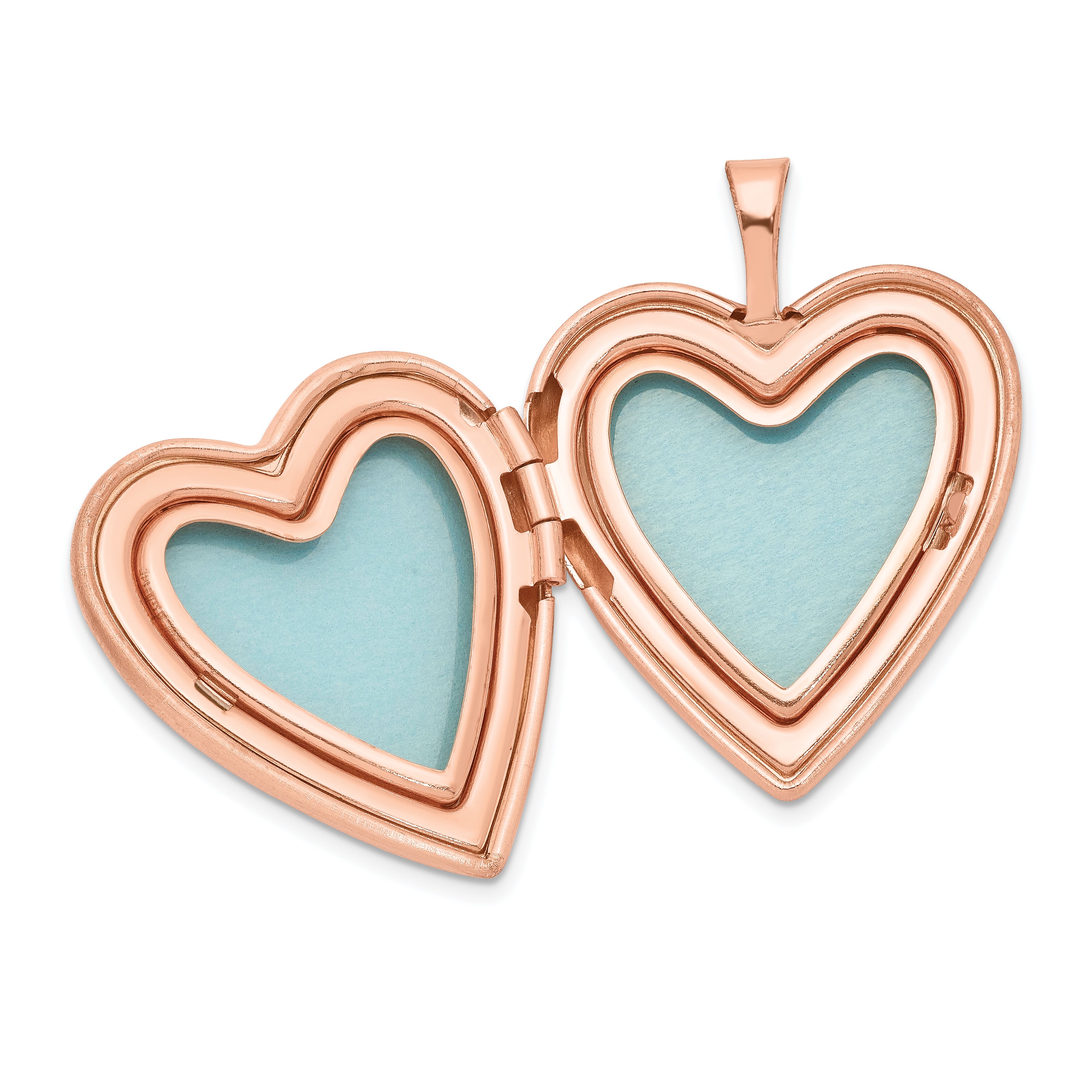 Sterling Silver Rose Gold-plated 20mm Forever in my Heart Locket