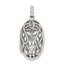Sterling Silver Antiqued Filigree 23mm Locket Pendant