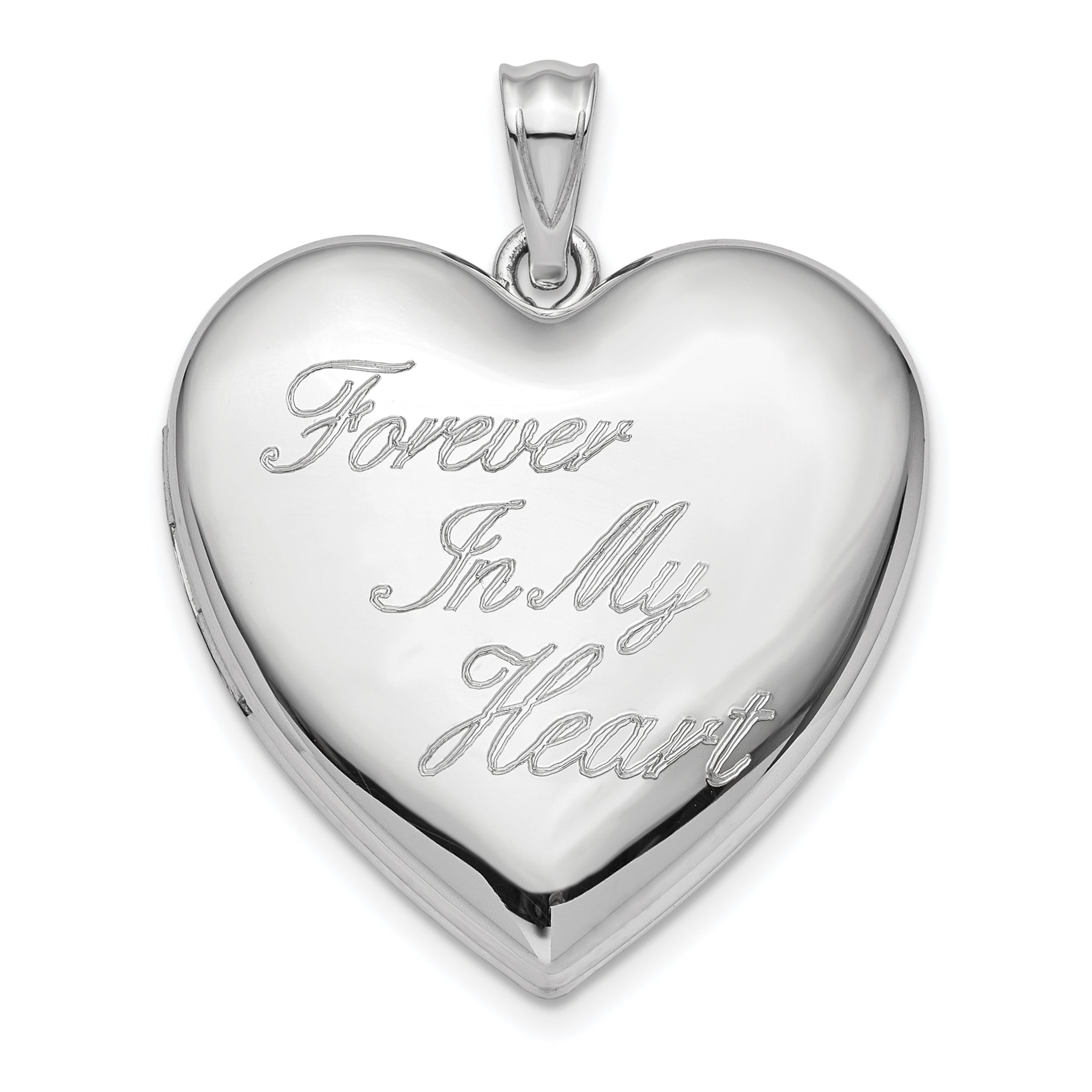 Sterling Silver Rhod-plated Forever in My Heart Ash Holder Heart Locket Main image