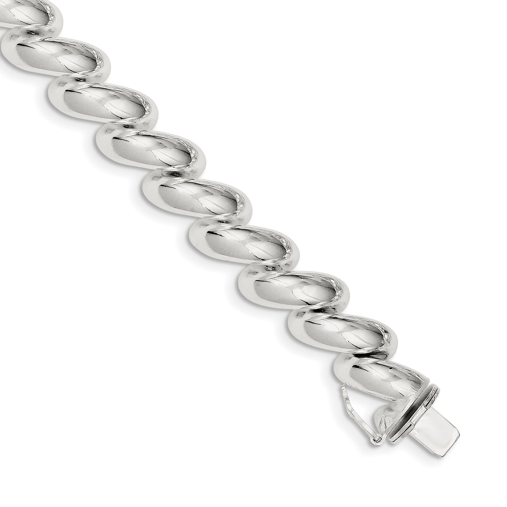 Sterling Silver 11.0mm San Marco Bracelet