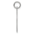 SS Rh-plt Engraveable Round Patterned Polished Front/Satin Back Disc