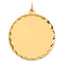 Sterling Silver GP Engraveable Round Polished  Disc Charm