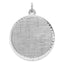 Sterling Silver Rhod-plated Eng. Rnd Patterned Polish Front/Satin Back Disc